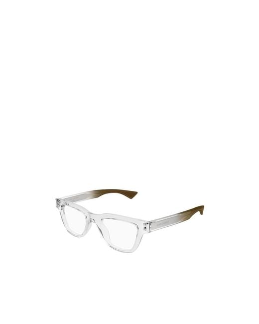 Saint Laurent White Eyewear Jacques Optical Glasses for men