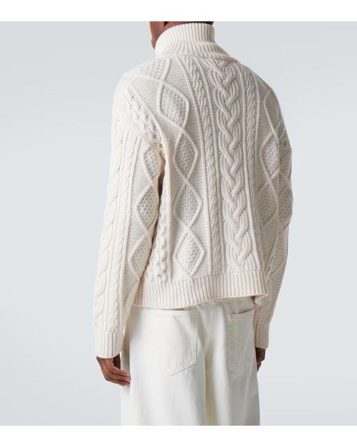 FRAME Natural Plaid Knitted Sweater for men