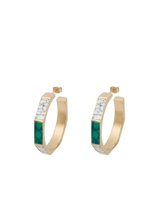Isabel Marant White Hoop Earrings