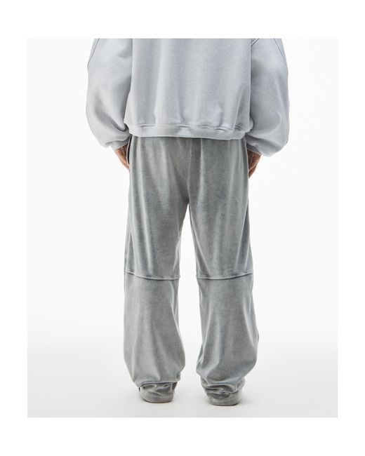 Alexander Wang Gray Elastic Waist Drawstring Sweatpants for men