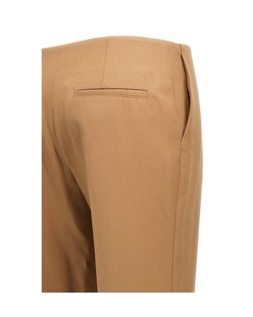 Chloé Natural Pleated Casual Pants