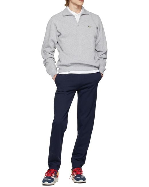Lacoste White Logo Long-Sleeved Polo Shirt for men
