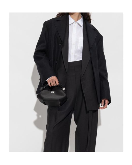Victoria Beckham Blue Single-Breasted Blazer