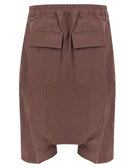 Rick Owens Brown Rick S Pods Low-Crotch Shorts for men