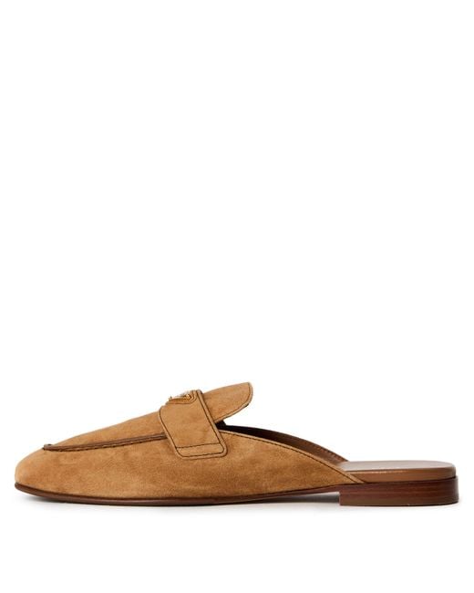 Prada Brown Simple Casual Flat Shoes