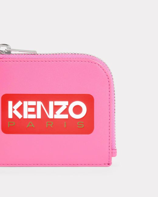 KENZO Pink Paris Leather Wallet