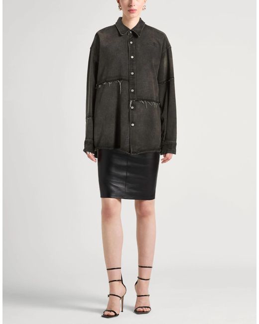 MM6 by Maison Margiela Black Colored Denim Jacket