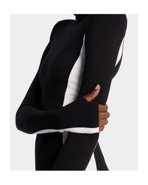 DSquared² Black Long-Sleeve Maxi Dress