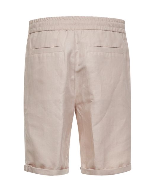 Brunello Cucinelli Gray Drawstring-Fastening Shorts for men