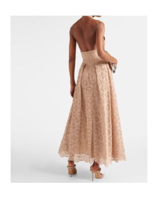 Elie Saab Natural Midi Dress