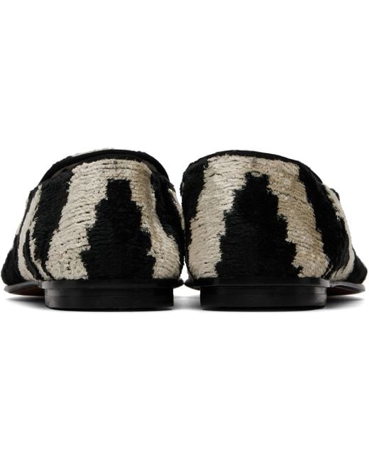 Tom Ford Black Jacquard Velvet Steven Loafers for men