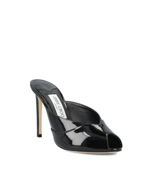 Jimmy Choo Black Brigitte Slip-On Mules