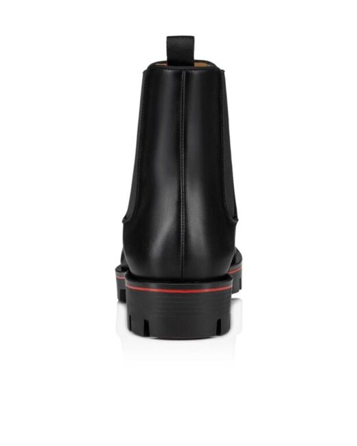 Christian Louboutin Black Slip-On Ankle Boots for men