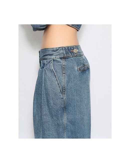 Alaïa Blue Alaïa Denim Tailored Jeans