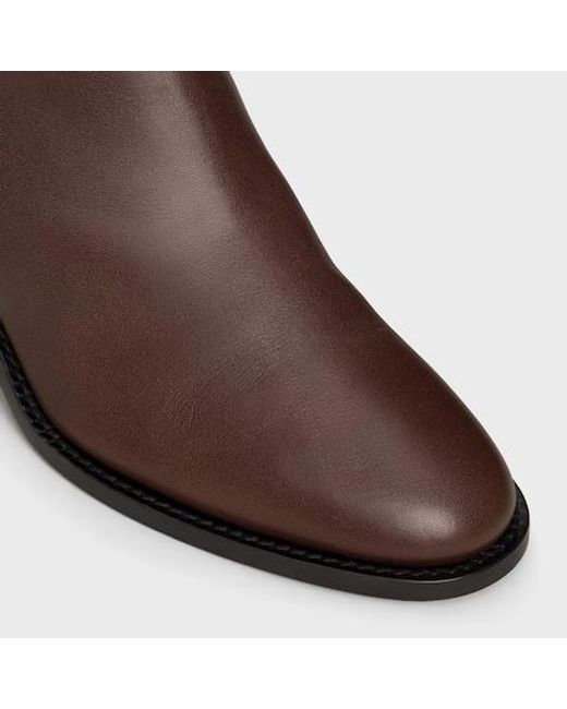 Céline Brown Garance Triomphe Strap Boot
