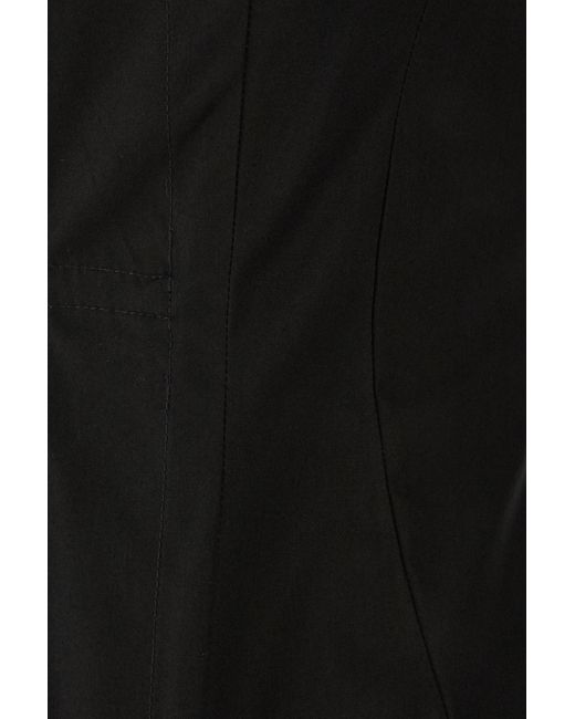 Ann Demeulemeester Black Tie-Front Fitted Top