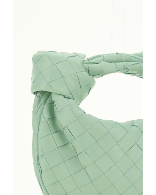 Bottega Veneta Green Mini Jodie Handbag