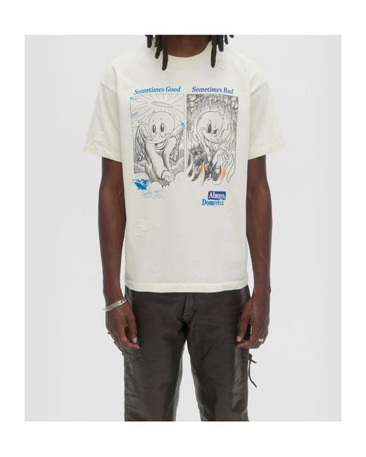 DOMREBEL White Short-Sleeved T-Shirt for men