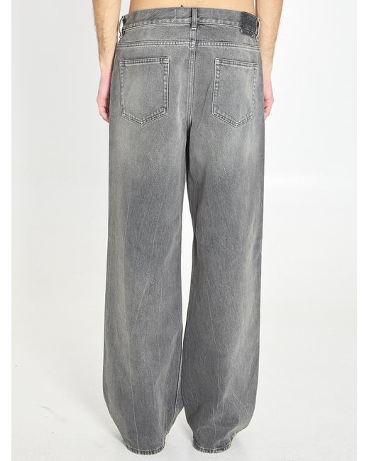 Golden Goose Deluxe Brand Gray Wide-Leg Jeans for men