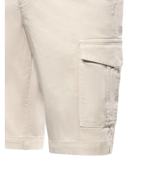 Eleventy Natural Cargo Shorts for men