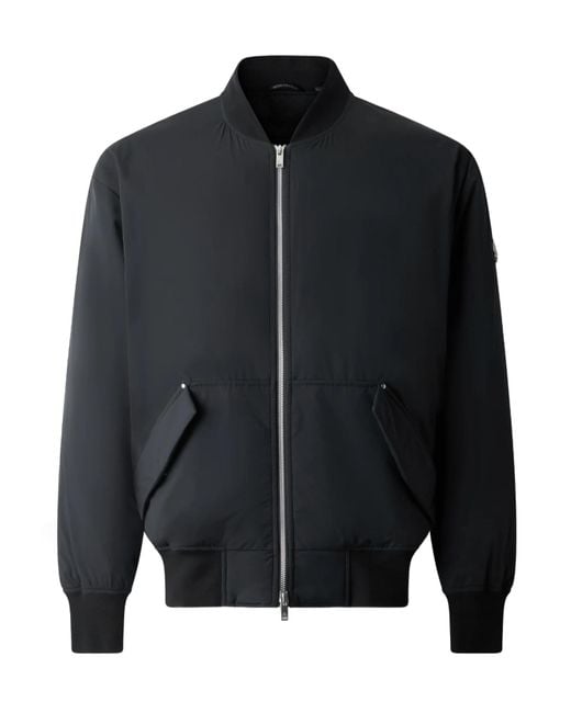 Moose Knuckles Blue Brixton Hooded Down Jacket for men