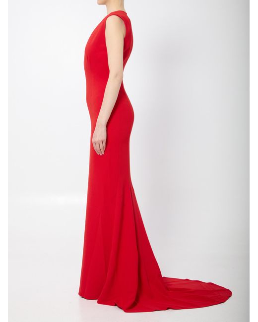 Solace London Red Althea Maxi Dress