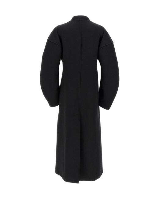 Jil Sander Black 53 Buttoned Coat