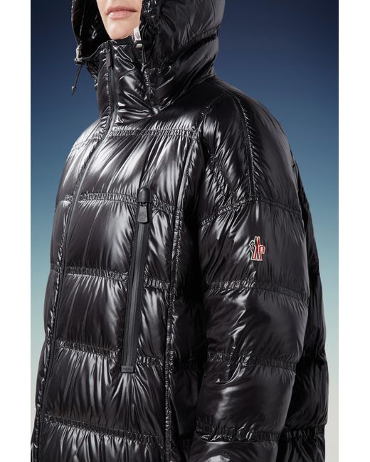 Moncler Black Grenoble Rochelair Long Padded Jacket