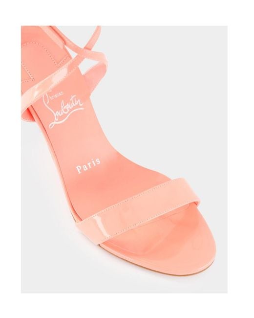 Christian Louboutin Pink Round-Toe High-Heeled Sandals