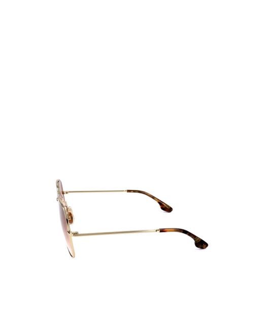 Victoria Beckham Pink Pilot Sunglasses