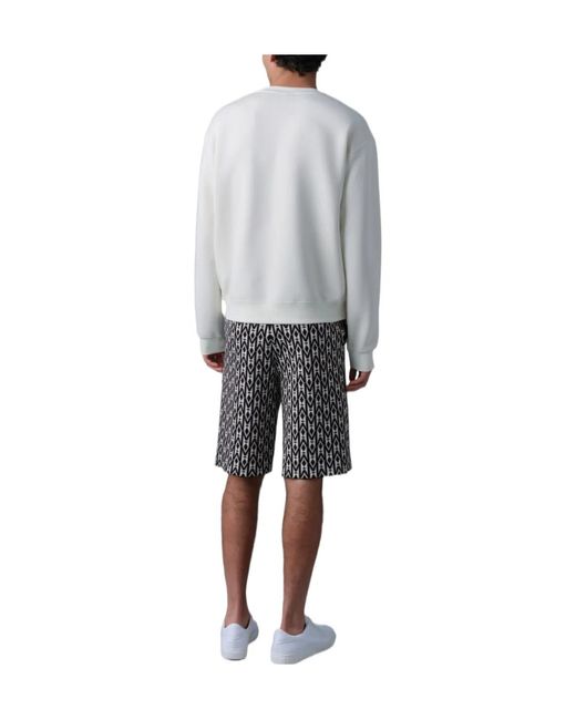 Mackage White Julian Crew-Neck Sweatshirt for men