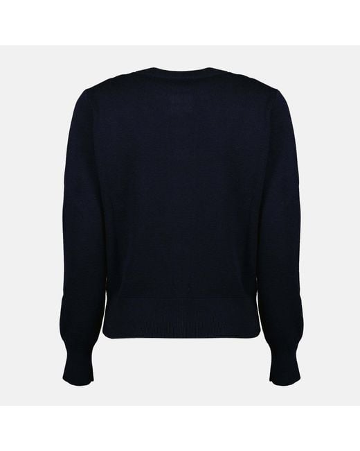 AMI Blue Ami De Coeur Knitted Cardigan