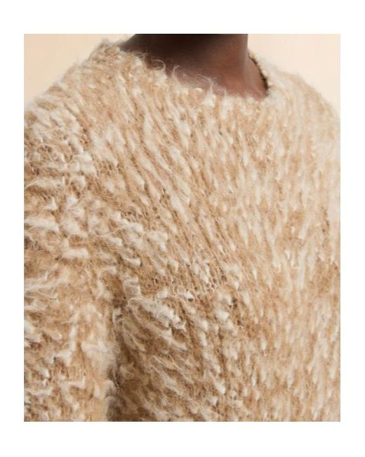 Marni Natural Bouclé Crewneck Jumper