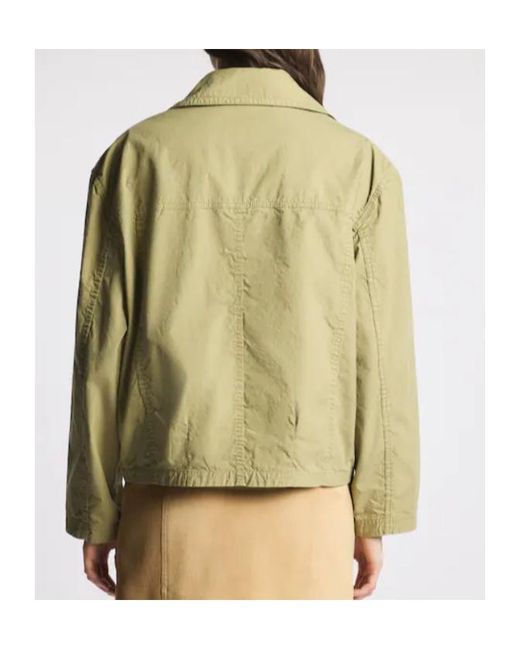 Fay Green Toggle Fastening Jacket for men