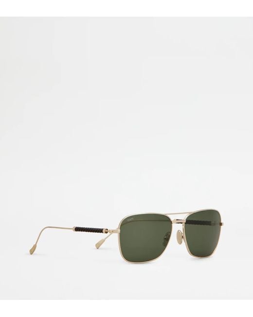 Tod's Green Full-Rim Sunglasses for men