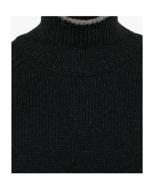Moncler Black Alpaca Wool Blend Turtleneck Jumper for men