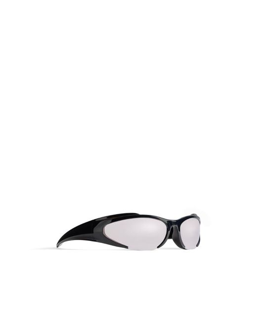 Balenciaga White Eyewear Rectangular Frame Sunglasses for men