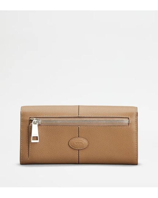 Tod's Natural Logo Wallet