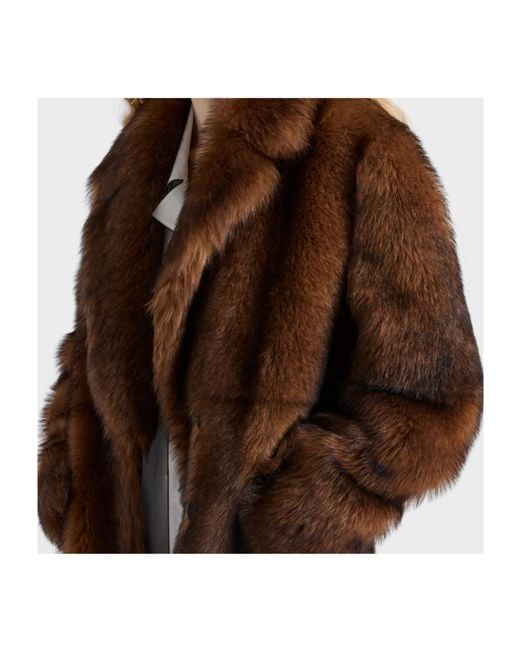 Prada Brown Shearling Coat
