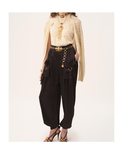 Chloé Black Belt Loops Slacks