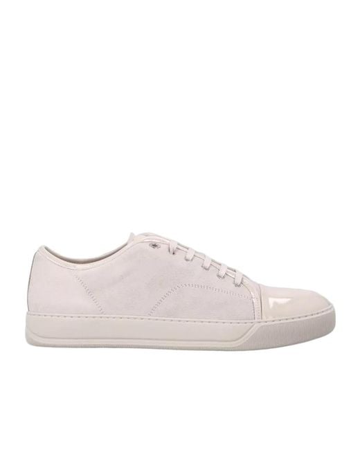Lanvin Pink Round-Toe Sneakers for men