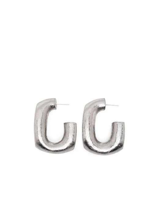 Monies White 'Anora' Earrings