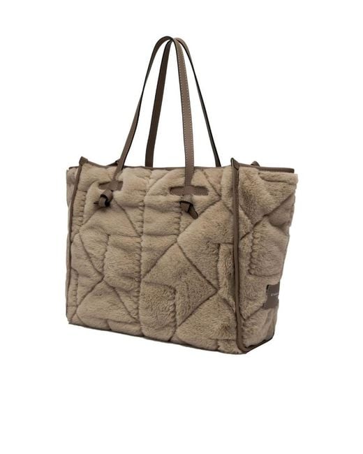 Gianni Chiarini Brown Quilted Handbag