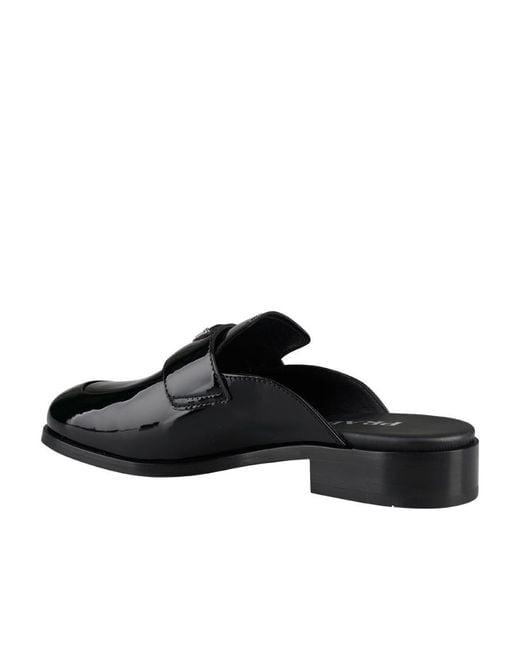 Prada Black Logo Muller Shoes