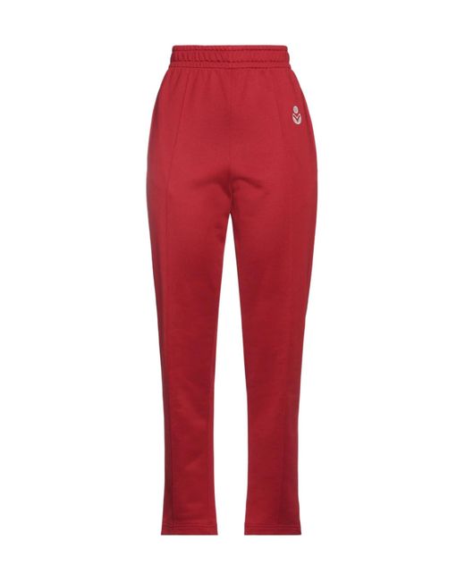 Isabel Marant Red Plain Colour Sweatpants