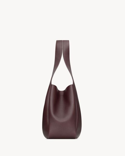 Saint Laurent Purple Le 5 À 7 Bea Tote Bag