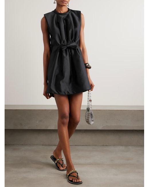 Rabanne Black Bow Mini Dress