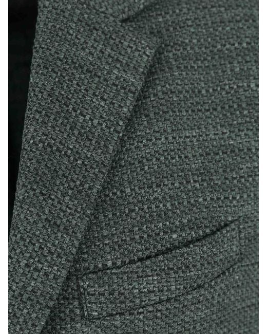 Harris Wharf London Green Long-Sleeved Suit Jacket for men