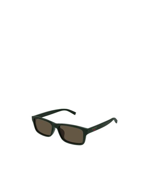 Gucci White Eyewear Rectangular Frame Sunglasses for men