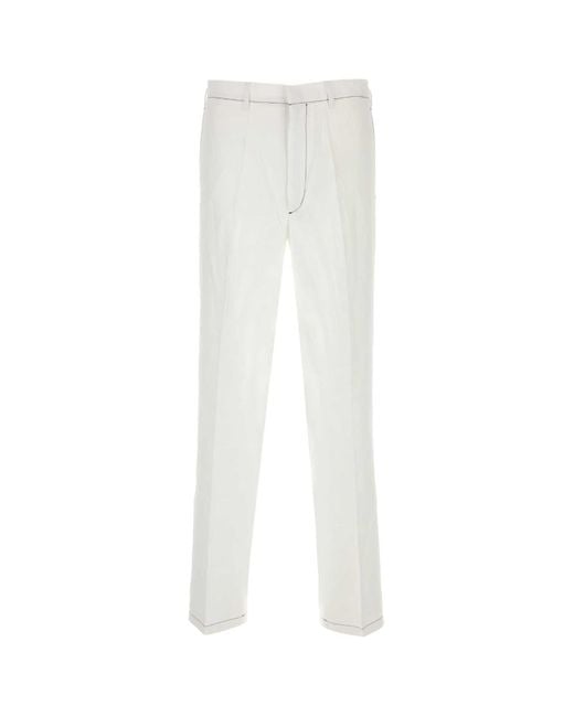 Prada White Linen Pant for men